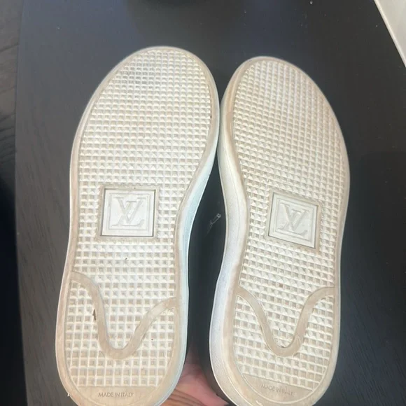 Louis Vuitton Black and Gold Sneakers - Picture 5 of 5